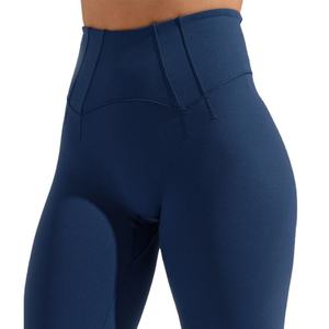 Custom Women's <b>High</b>-<b>Waist</b> Yoga Pant <b>Leggings</b> Polyester Spandex Activewear Push-up <b>Tummy</b> <b>Control</b> Features Solid Elastic <b>Waist</b> - Product Image 6
