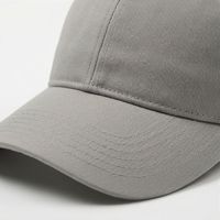 Cappellino da Baseball Grigio Chiaro, Design Moderno e Alla Moda, Vestibilità Comoda, Regolabile, Impermeabile, in Cotone
