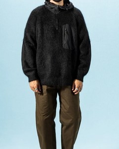 เสื้อฮู้ดขนโมแฮร์ปี 2026 ออกแบบเองได้ เสื้อฮู้ดซิปขนสัตว์สำหรับผู้ชาย เสื้อไหมพรมฤดูหนาวเนื้อนุ่มฟู ทรงโอเวอร์ไซส์ เสื้อสเวตเตอร์ถักลายแจ็คการ์ด เสื้อฮู้ดขนโมแฮร์ - Product Image 6