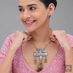 Heavenly PRAO Fine Jewelry <b>Set</b> Exquisite <b>Necklace</b> <b>and</b> <b>Earrings</b> Combo - Product Image 5