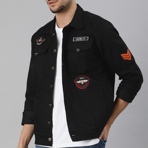 OEM <b>Mens</b> Denim Jean <b>Jacket</b> Casual Outwear Fall <b>Jacket</b> Denim Button up Coat Oversize Denim <b>Jacket</b> for <b>Men</b> acidwash fashion casual - Product Image 2