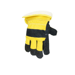 Guantes de Trabajo Amarillos y Negros con Palma y Dedos Reforzados para Uso Industrial, Guantes de Seguridad Unisex - Product Image 1