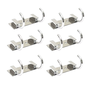 Gancho de acero inoxidable con acabado de espejo, montado en la pared, para toallas, abrigos y batas, gancho resistente para colgar en el dormitorio, la cocina o el hogar. - Product Image 2