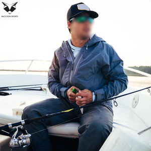 Highest Quality Fishing <b>Rain</b> <b>Jacket</b> Men's Waterproof Outdoor Sportswear Breathable Hooded Performance Fishing Coat - Product Image 6