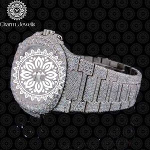 Reloj Charm_Jewells de Lujo en Acero Inoxidable, Esfera Redonda de 40 mm, Cristal de Zafiro, Cuarzo Analógico, Diseño Unisex de Moda - Product Image 2