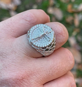 New 925 <b>Silver</b> 9K/10K/14K/18K Gold <b>Ring</b> Moissanite Diamond <b>Cross</b> <b>Ring</b> Fashion Jewelry Engagement <b>Ring</b> For Unisex - Product Image 1