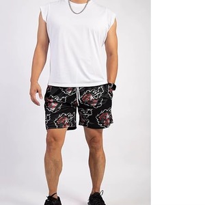 Custom Youth Sublimation <b>Canvas</b> Basketball Shorts Men's 100% Cotton Breathable Quick Dry Eco-Friendly Mid Waist - Product Image 2