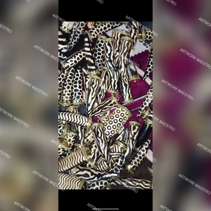 Colgante de Joyería con Amuleto de Cuerno de Búfalo con Efecto de Fuego Tribal para Mujer, Acabado Pulido con Patrón Realista de Tigre y Leopardo - Product Image 2