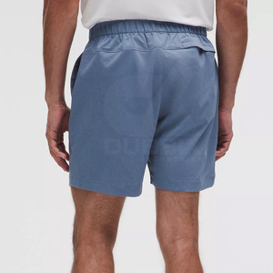 Custom Mens Plain Casual Shorts Lightweight Unisex Four-way Stretch 100% Polyester Classic Fit <b>Elastic</b> Waist Shorts - Product Image 2
