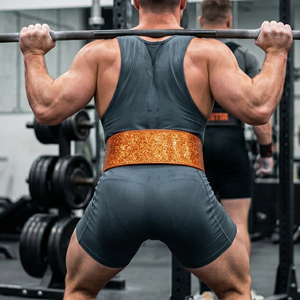 Cinturón de levantamiento de pesas con purpurina y soporte lumbar de 13 mm, cinturones de levantamiento de pesas con purpurina para entrenamiento, cinturones de purpurina para flexiones, unisex - Product Image 2