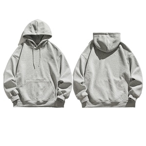 เสื้อฮู้ดดี้และเสื้อสเวตเชิ้ตผ้าฝ้ายดีไซน์เองสำหรับผู้ชาย สไตล์สตรีทแวร์ ไซส์ใหญ่ ทรงหลวม สวมใส่สบาย - Product Image 3