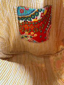 Sac fourre-tout bohème en coton avec broderie à motifs, ouverture supérieure, pour toutes les saisons, cadeau pour elle - Product Image 6