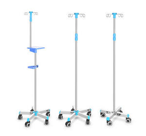 เสาแขวนน้ำเกลือแบบปรับได้ Nirvan Global IV พร้อมระบบปรับตำแหน่งและเพิ่มความสะดวกสบายสำหรับโรงพยาบาลและคลินิก - Product Image 1