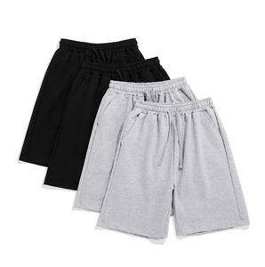 Pantalones cortos de algodón para hombre con cintura ajustable con cordón, ropa casual personalizada, proveedor de pantalones cortos de algodón para hombre, pantalones cortos de algodón transpirables - Product Image 1