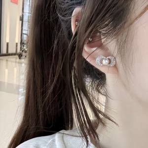 ต่างหูมุกน้ำจืดเงินแท้ S925 แบรนด์ Haoshi เครื่องประดับแฟชั่น พร้อมเสียงกระดิ่งและสไตล์โดดเด่น - Product Image 4