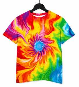 Men's Rainbow for Print Short Sleeve O-Neck T-Shirt Slim Fit <b>Knitted</b> Sporty Style 100% Cotton Eco-Friendly 180g - Product Image 3