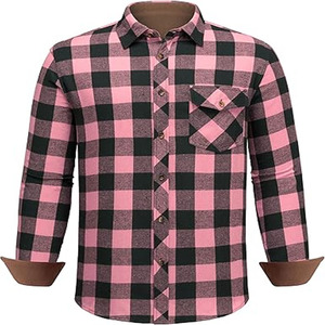 เสื้อเชิ้ตผ้าแฟลนเนลผู้ชาย ราคาขายส่ง OEM ระบายอากาศได้ดี สวมใส่สบาย คุณภาพสูง ราคาประหยัด สำหรับผู้ใหญ่ - Product Image 1