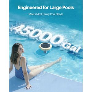 Ionizador Solar Automático Flotante para Piscina, Pétalo de Cobre, Purificador de Agua de 45000 Galones, Clorador sin Cloro, Herramienta y Accesorio de Limpieza - Product Image 4