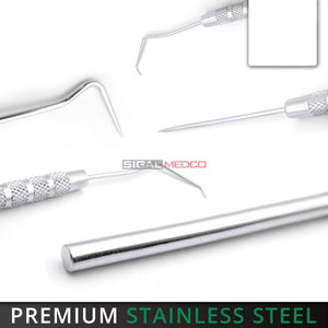 Stainless Steel Precision Probe Pick and Hook <b>Set</b> 5pcs Dissection Clay and Wax Modeling <b>Sewing</b> Dental Precision Work - Product Image 4