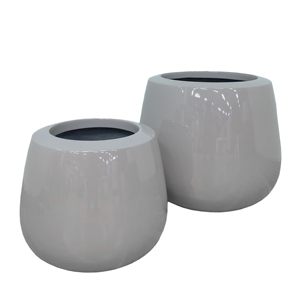 Jardinières personnalisées classiques minimalistes Japandi en fibre de verre écologiques pour la maison et le jardin, durables pour plantes d'intérieur/extérieur - Product Image 1