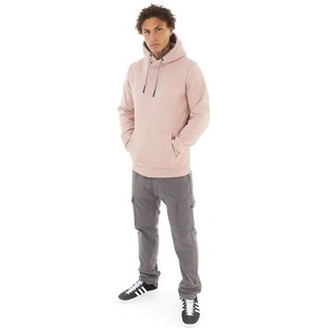 Sweat-shirt à capuche pour hommes en molleton de coton épais, personnalisable OEM, style streetwear, mode hiver, vente en gros, rose - Product Image 1