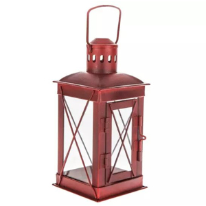 Wholesale Selling Durable Premium Portable Centerpiece Metal & Glass Lantern With <b>Red</b> Finish Lantern for Outdoor - Product Image 4