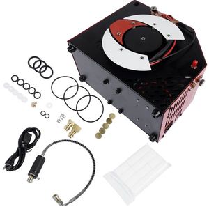 Compressore d'Aria a 3 Stadi 220V 110V 12V DC 350W 30mpa/4500psl per Bombole Subacquee Colore Rosso - Product Image 4