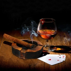 Hand Carved Aluminum American Square 2-in-1 Cigar <b>Ashtray</b> & Holder with Luxury Design for Home & Car - Product Image 6