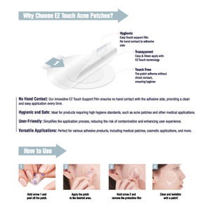 ผลิตในเกาหลี แผ่นปิดสิว Acne Care EZ Touch Spot Cover ขนาด 12 มม. แผ่นปิดสิวแบบใส - แผ่นปิดสิวไฮโดรคอลลอยด์ - Product Image 3