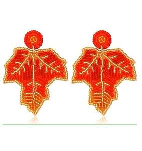 Pendientes de Año Nuevo con Diseño Popular de Bordados Artesanales, Recuerdo de Fiesta, Pendientes de Costura - Product Image 1