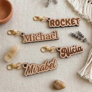 Eco Friendly Wooden Keychain Handmade Wood <b>Keyring</b> Bulk Manufacturer - Product Image 6