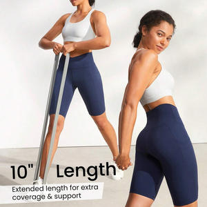 Shorts de yoga taille haute pour femmes, personnalisables, à compression, pour la mise en valeur de votre marque - Product Image 5