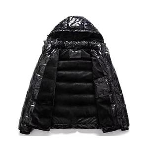 Outdoor Spring Eco-Friendly Waterproof Windproof Hooded Full-Zip Lightweight Puffer Jacket with <b>Polyester</b> Fiber <b>Filling</b> for Men - Product Image 3