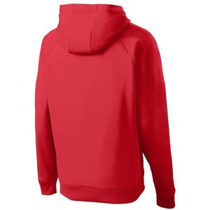 Sudadera con Capucha Roja para Hombre, Corte Regular, Color Sólido, Algodón, Informal, con Bolsillo Delantero - Product Image 6
