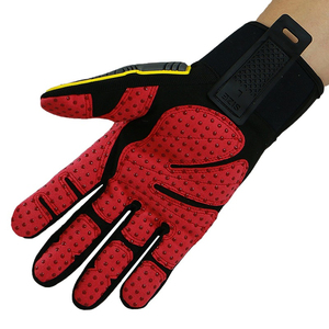 Gants de travail haute performance en cuir de vachette avec protection TPR contre les chocs, réduction des impacts élevés, pour le travail dans les champs pétrolifères, paume en coton - Product Image 4