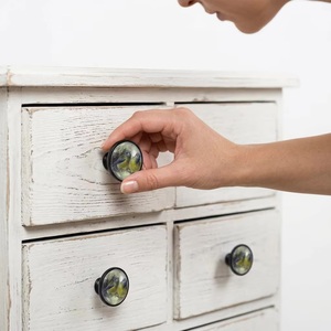 Poignées et boutons en métal et verre cristallin pour armoires de cuisine, placards, salles de bain, salons, entrepôts, usage extérieur - Style moderne - Product Image 2