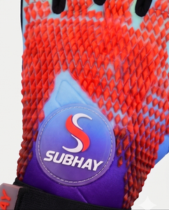 Professional High-Match Unisex Football Goalkeeper <b>Gloves</b> SUBHAY New Natural Latex Half Pipe Finger Reverse Bag Negative Cut - Product Image 3