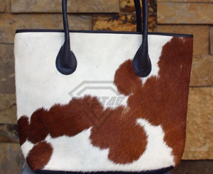 Bolso Tote de Cuero Vacuno Genuino de Primera Calidad, Bolso de Mano de Pelo de Vaca Real de Lujo, Fabricante Personalizado OEM, Bolso de Hombro para Mujer de Alta Calidad - Product Image 2