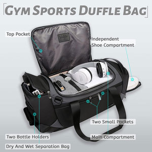 High Quality Custom Logo Gym <b>Duffel</b> <b>Bag</b> Large Capacity Waterproof Oxford Travel Duffle <b>Bag</b> for Fitness LOGO - Product Image 3