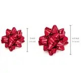 Wholesale Butterfly Bow Gift <b>Ribbons</b> <b>Red</b> Metallic Polyester Woven Double Face Digital Printed Logo/Graphic Design Christmas - Product Image 4