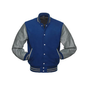 Chaqueta Varsity Personalizable al por Mayor, con Cuello Alto y Logotipo Frontal, Estilo Invernal para Marcas de Ropa Universitaria y Minoristas, Pedidos al por Mayor - Product Image 4