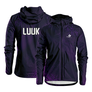 Custom Sublimated Hooded Zipper Windbreaker <b>Jacket</b> Eco Friendly <b>Lightweight</b> Waterproof Sports Running <b>Jacket</b> OEM Manufacturer - Product Image 4