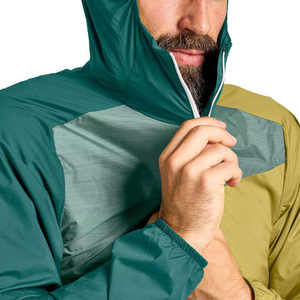 Veste coupe-vent à capuche pour homme, tissu polaire respirant et écologique, couleur et logo avant personnalisables, mode décontractée pour les voyages d'hiver - Product Image 5