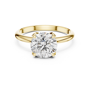 Premium 925 Sterling Silver Round Shape Moissanite <b>Diamond</b> <b>Ring</b> Wholesale Wedding Jewelry Supplier Manufacturer - Product Image 1