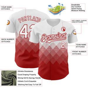 เสื้อเบสบอลคุณภาพสูงแบบใหม่ ปักลายเฉพาะบุคคล ผ้าโพลีเอสเตอร์ 100% แห้งเร็ว ชุดกีฬา - Product Image 4