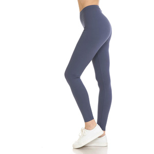 Leggings pour femmes à taille mi-haute en coton élasthanne, séchage rapide, respirants, écologiques, décontractés, longueur intégrale, vêtements de sport - Product Image 3