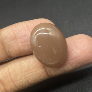 Piedra Lunar Marrón Natural, Cabujón Ovalado Iridiscente, Pulido, 21.15 Quilates, HAYAAT GEMS, para Joyería - Product Image 2