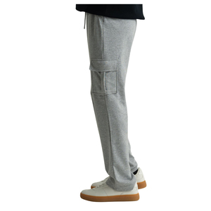 Pantalones Deportivos Cargo para Hombre, Color Gris, Cintura Elástica, Cierre con Cordón, Múltiples Bolsillos, Estilo Casual para Otoño, Tejido de Algodón de Peso Medio - Product Image 6