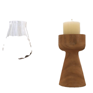 Support de bougie en bois poli, figurine vintage classique élégante, décoration de Noël et du Ramadan, personnalisable MULTI CRAFT - Product Image 6