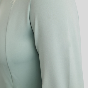 Chaqueta de equitación para mujer con capucha, corte ajustado, con cremallera, para montar a caballo, elástica, transpirable, ropa deportiva para exteriores, color menta - Product Image 6